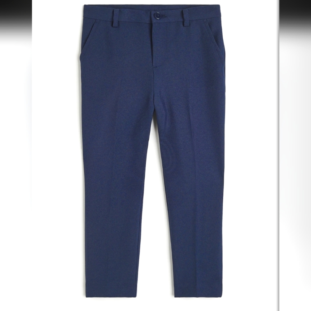 Boy's Blue Suit Pants 6X / 6-7 Years with Adjustable Waist